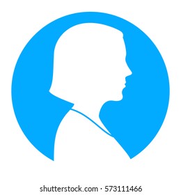 Woman Silhouette Profile View