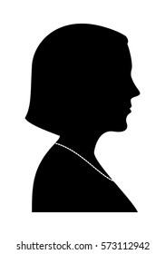 Woman Silhouette Profile View