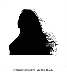 Woman silhouette stock vector illustration