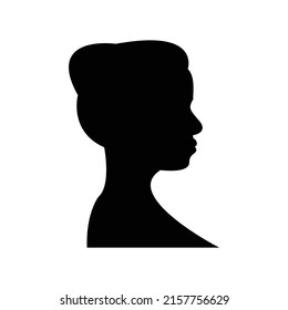 Weibliche Silhouette. Frauenvektor 