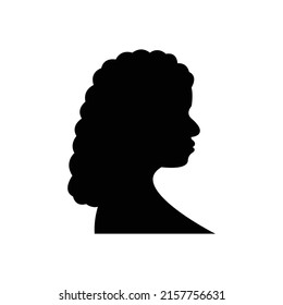 Silhouette de mujer. Vector femenino 