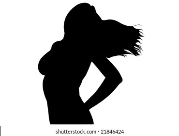 woman silhouette vector