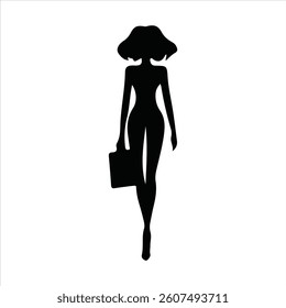 Woman Silhouette Vector Art  Graphics