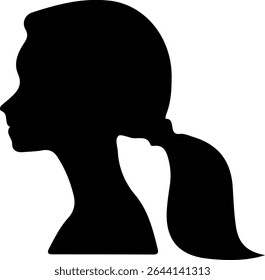 a woman silhouette vector art illustration