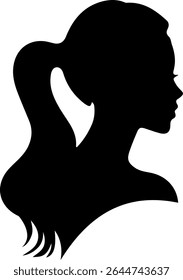 woman silhouette vector art illustration