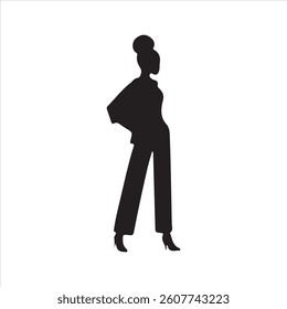 Woman Silhouette Vector Art Image