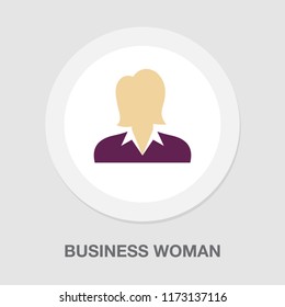 woman silhouette, vector Avatar female illustration - user icon