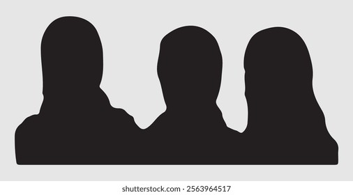 woman silhouette vector design art