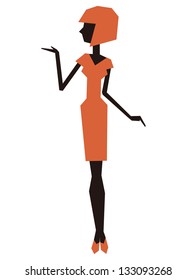 Woman silhouette (vector version)