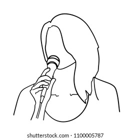 woman singer line
