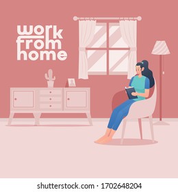 woman sitting in a chair while reading a book