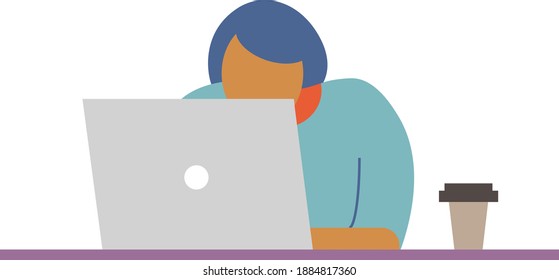 woman sitting at a laptop