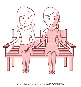 Woman sitting on park chair