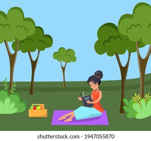 girl sitting against tree cartoon