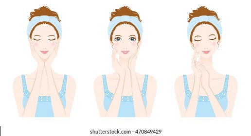 Icons Beauty Industry On White Background Stock Vector (Royalty Free ...