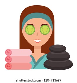 Woman Skin Care Spa Stock Vector (Royalty Free) 1204713697 | Shutterstock