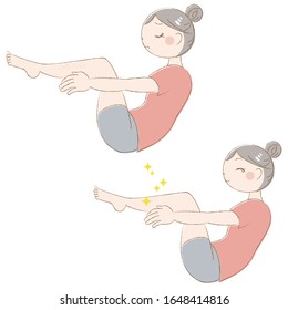 
Una mujer con problemas de piel
