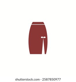 Woman skirt icon on the background Vector