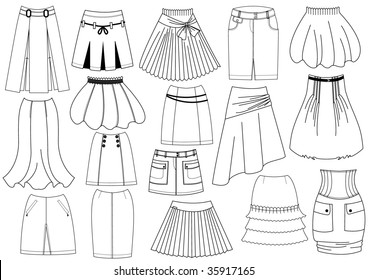 Woman skirts.Clothes