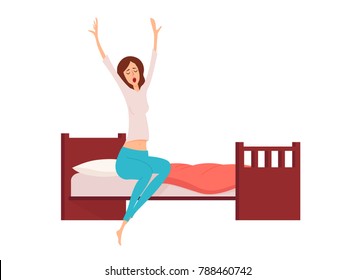 Woman sleeping or dreaming having a rest lying on couch