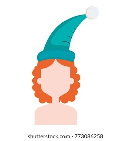 woman with sleeping hat