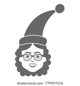 woman with sleeping hat