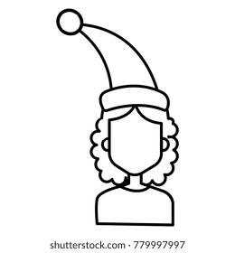 woman with sleeping hat
