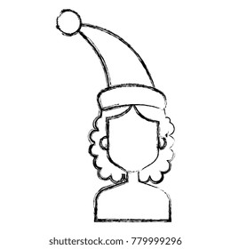 woman with sleeping hat