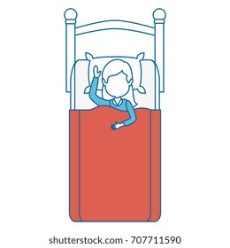 woman sleeping on the bed