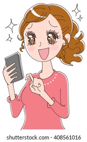 woman smartphone