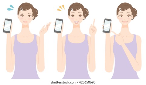 woman smartphone