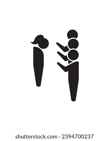 woman social issue icon, vector best flat icon.