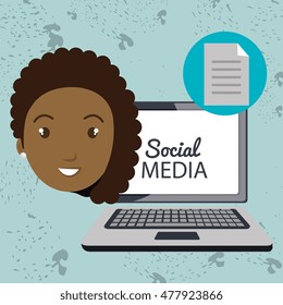 woman social media apps