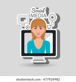 woman social media apps