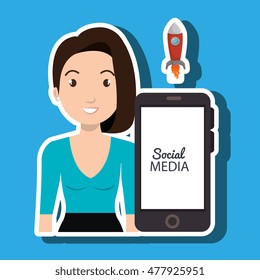 woman social media apps
