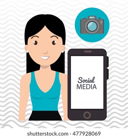 woman social media apps