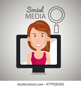 woman social media apps