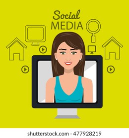 woman social media apps