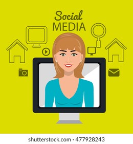 woman social media apps
