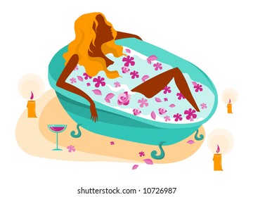 woman in spa