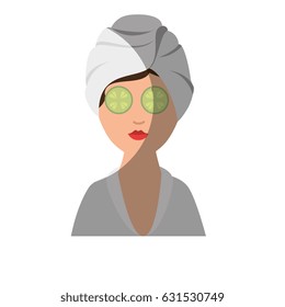 Woman in spa