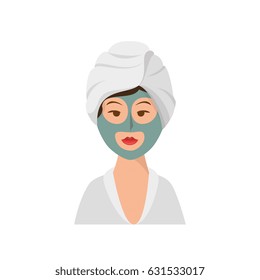 Woman in spa