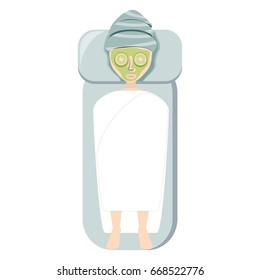 Woman in spa