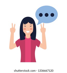 woman speech bubble