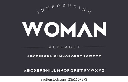 Woman Speed sport alphabet, bold angled and italic letters with dynamic cutout for movement game logo, racing headline.Vector font