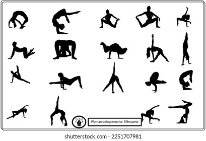 Woman Sport exercise at home set.
