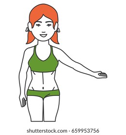 woman with sport wear
