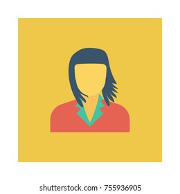 woman square flat