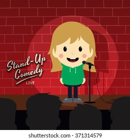 woman stand up comedy