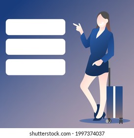 Mujer en el mensaje